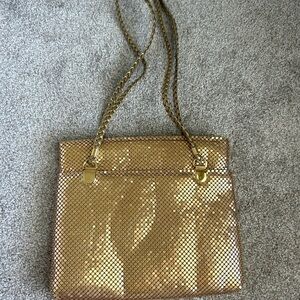Vintage Y&S Art Deco Disco Gold Mesh Handbag